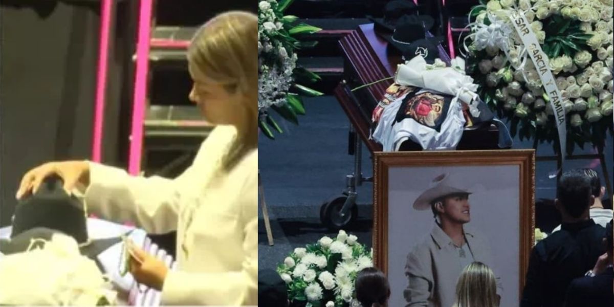El desgarrador gesto de la esposa de Yeison Jiménez en el funeral del  cantante que dio la vuelta al mundo – La 100
