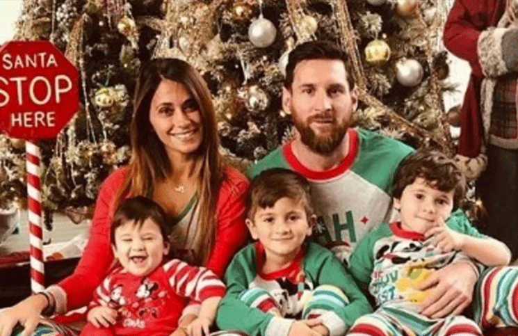 Lionel Messi mostró su enorme y costoso arbolito de Navidad
