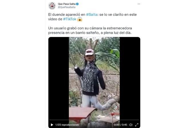 Duende en Salta: el video de TikTok que sorprendió a todos, Crónica
