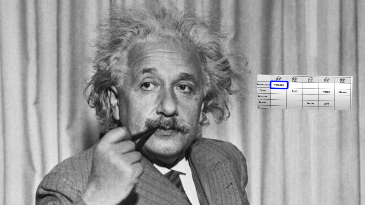 El acertijo de Albert Einstein que sólo resuelve el 2 por ciento de la población