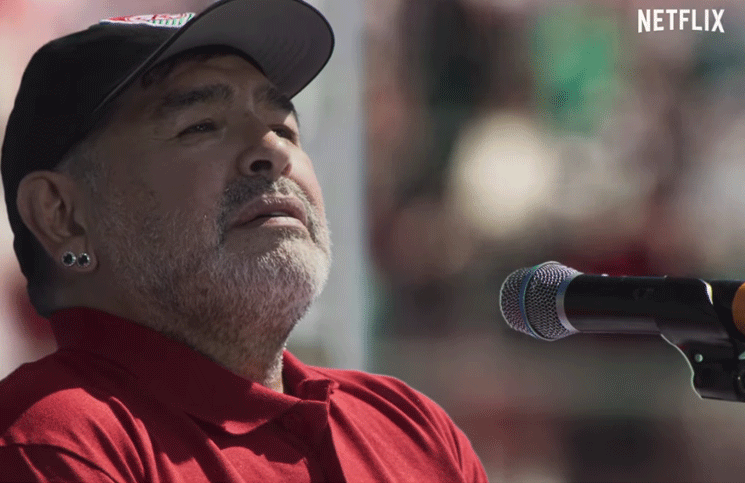 Maradona en Netflix,: "La pelota sí se mancha". Se estrena Puerta 7, el Diego habla sobre los barrabravas