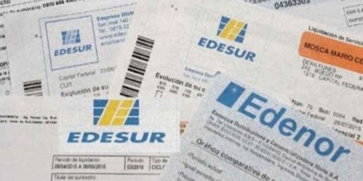 Edenor y Edesur deberán informar en las boletas cuánto es el subsidio que paga el Estado