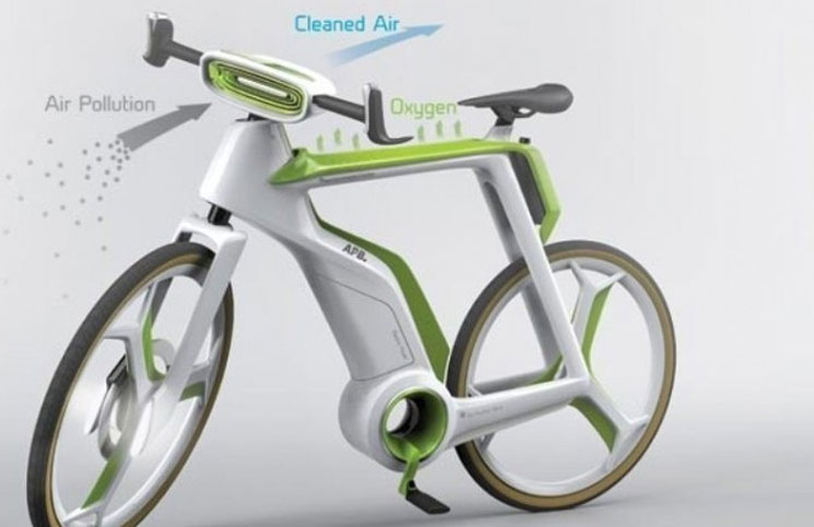 Crean una bicicleta que purifica el aire mientras pedaleas