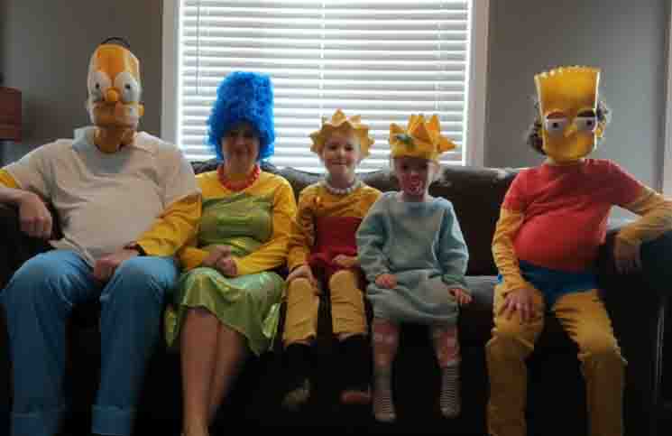 Cuarentena: una familia recrea la apertura de "Los Simpson" y el video es furor