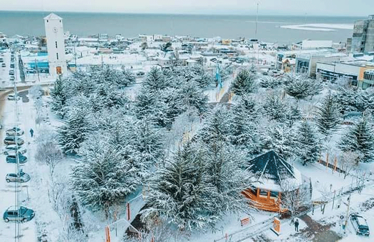 Tierra del Fuego: La temperatura llegó a -20º y se congeló hasta el mar