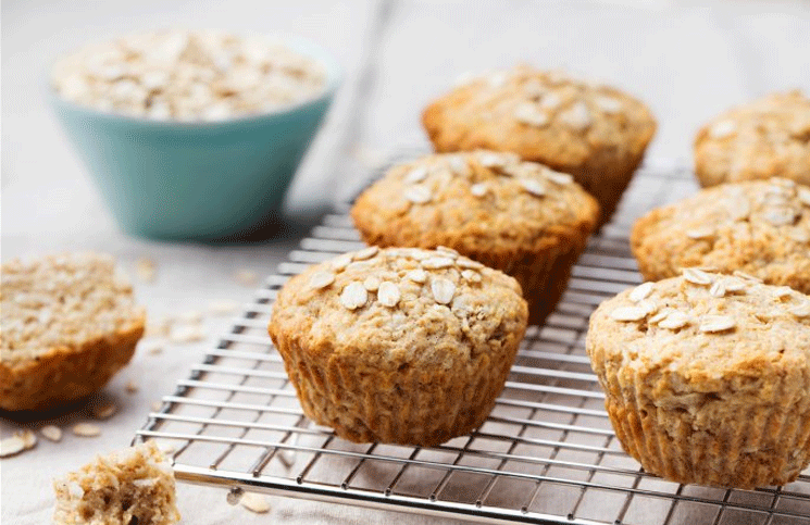 Muffins de banana y avena: la receta perfecta para arrancar el día con todo