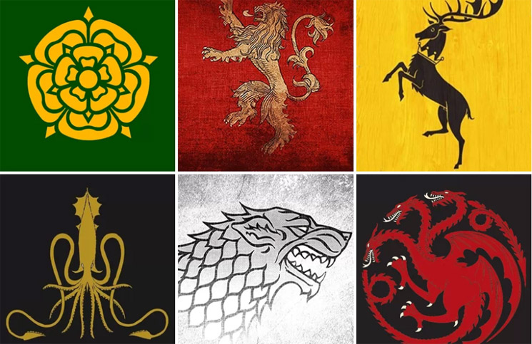 Game of Thrones: cuál es el significado detrás del escudo de cada casa de  la serie | Cienradios