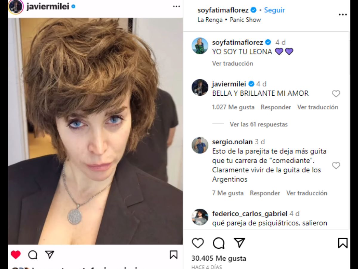 Se filtró una brutal foto de Lilia Lemoine que Fátima Flórez imitó en plena  campaña de Javier Milei y ardió todo: “Tu leona” | Radio Mitre