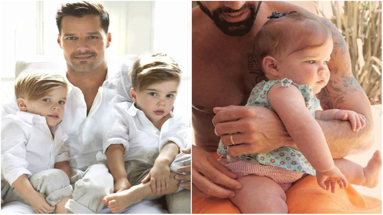 Ricky Martin fue papá de su cuarto hijo (Renn) y publicó la primera foto