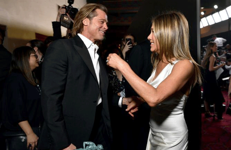 Salió a la luz la primera foto del reencuentro entre Brad Pitt y Jennifer Aniston