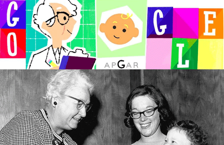 En su día, Google homenajeó a la doctora Virginia Apgar con un doodle