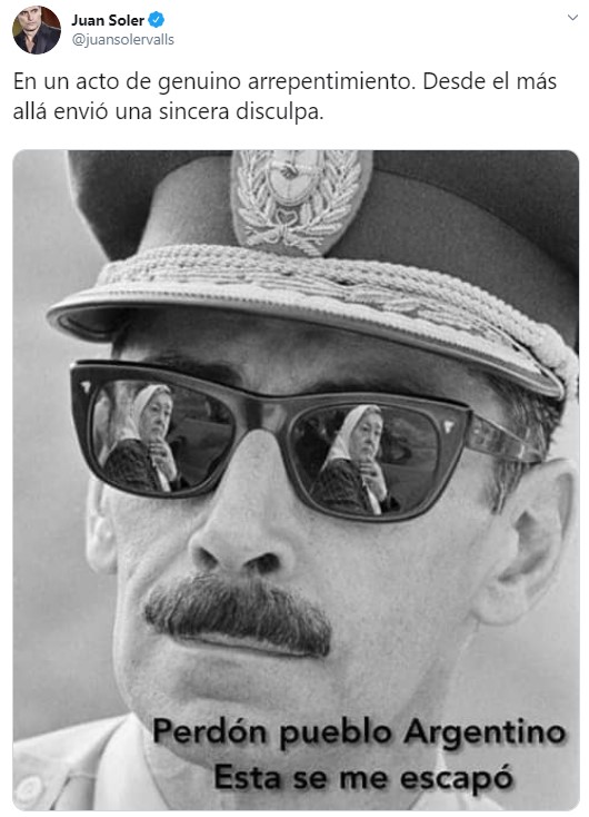 El tremendo tweet de un actor argentino sobre Videla contra Hebe de  Bonafini | Radio Mitre