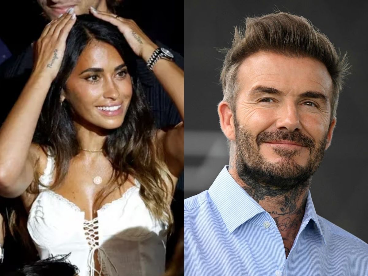 El saludo excesivamente cariñoso de David Beckham a Antonela Roccuzzo que desconcertó a los fanáticos | La 100