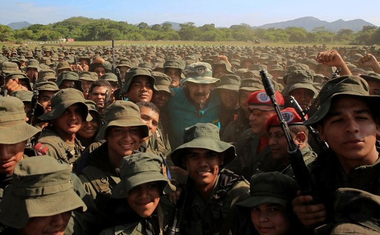 Respaldo del ejército venezolano a Nicolás Maduro