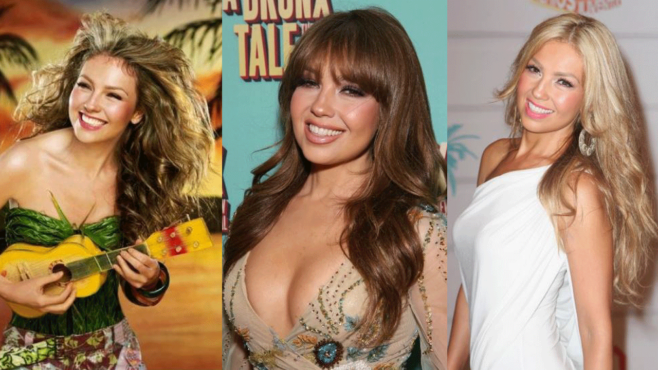 ¡Cómo cambió! Los looks de Thalía a través de los años