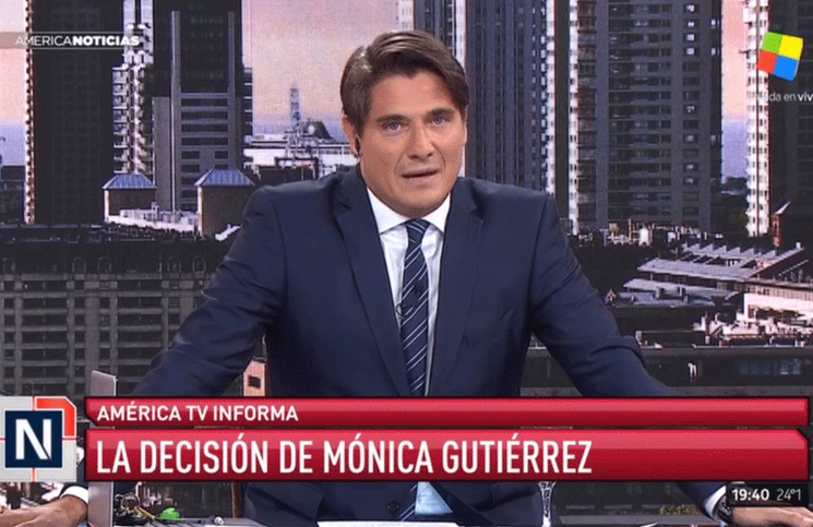 Guillermo Andino se emocionó al aire tras el anuncio que emitió el canal 
