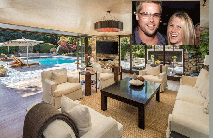 La espectacular casa de Brad Pitt y Jennifer Aniston, nuevamente en venta