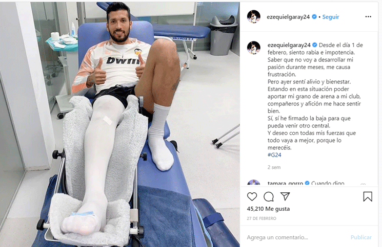 Coronavirus: Ezequiel Garay es el segundo jugador argentino afectado por el virus