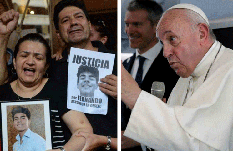 Crimen de Fernando Báez | Qué les dijo el papa Francisco a los papás del joven
