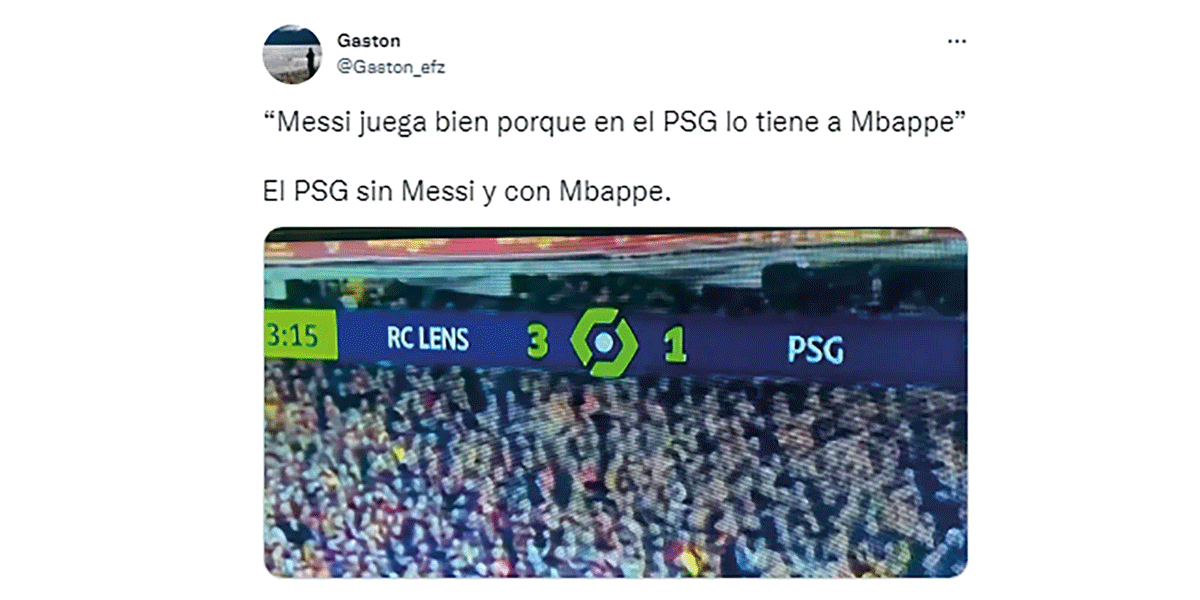 El PSG perdió el invicto sin Messi y los memes se acordaron de Mbappé: “Se caen a pedazos”