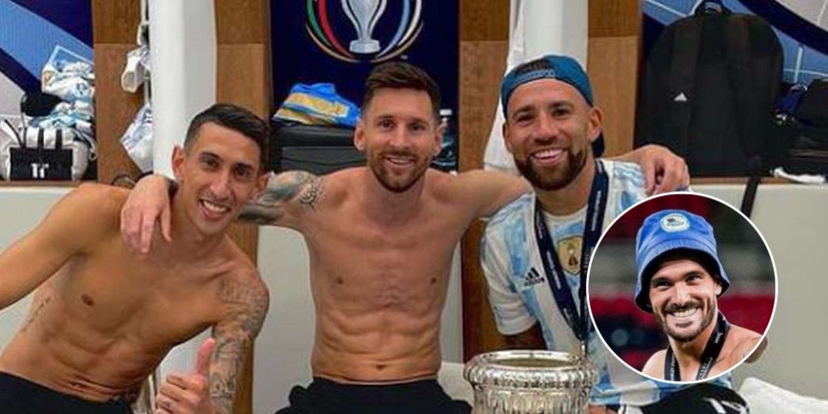 Nicolás Otamendi posó junto a Leo Messi y Ángel Di María y el comentario de Rodrigo de Paul no se hizo esperar: “Capitanes”