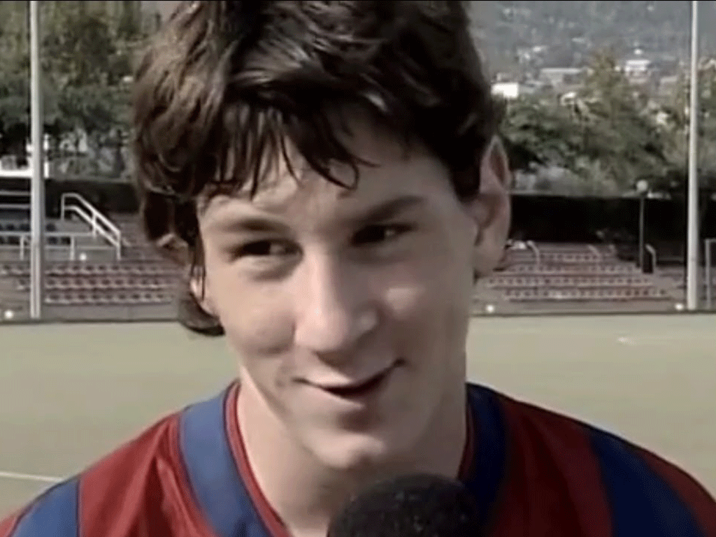 Nunca antes visto: las fotos de Messi jugando en las inferiores del Barça