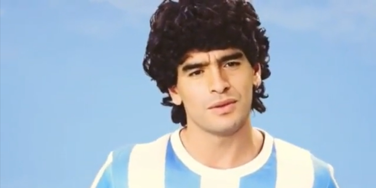 Recrearon a Diego Maradona con inteligencia artificial y un conmovedor mensaje: “No me olviden”