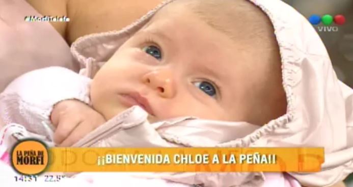 Momento Tierno La Hija De Jesica Cirio Debuto En La Pantalla La 100