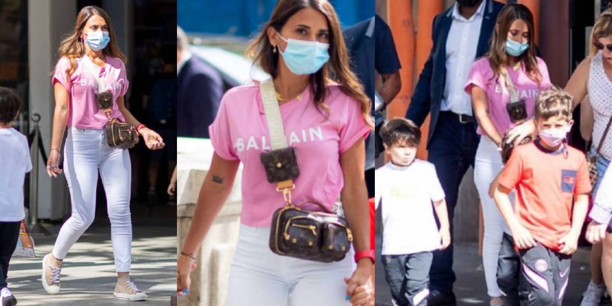 Así son las lujosas zapatillas Louis Vuitton de mil 200 dólares que usó  Antonela Roccuzzo para volver a París: el diseño francés se vuelve  tendencia entre las famosas, Redes Sociales