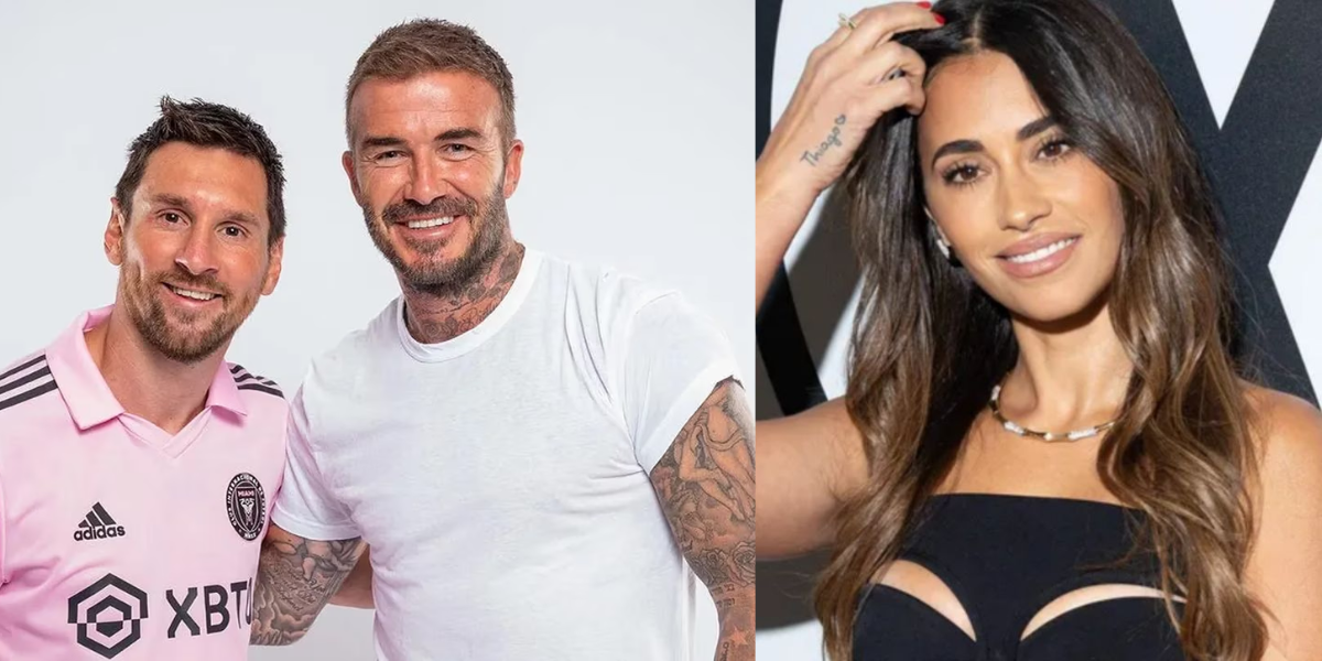 El gesto de Antonela Roccuzzo a David Beckham tras el debut de Lionel Messi que no pasó desapercibido: “La reina” – La 100