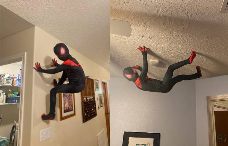 Le cumplió el sueño a su hijo y lo convirtió en un Spider Man de verdad |  Cienradios
