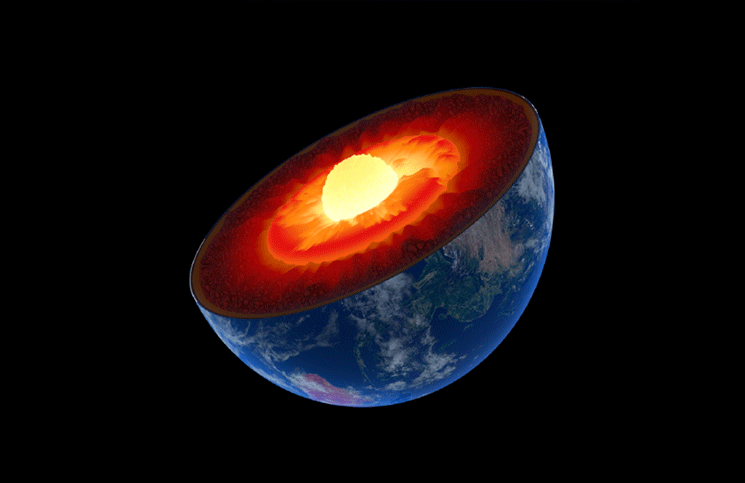 Científicos descubrieron que el núcleo de la Tierra está girando 
