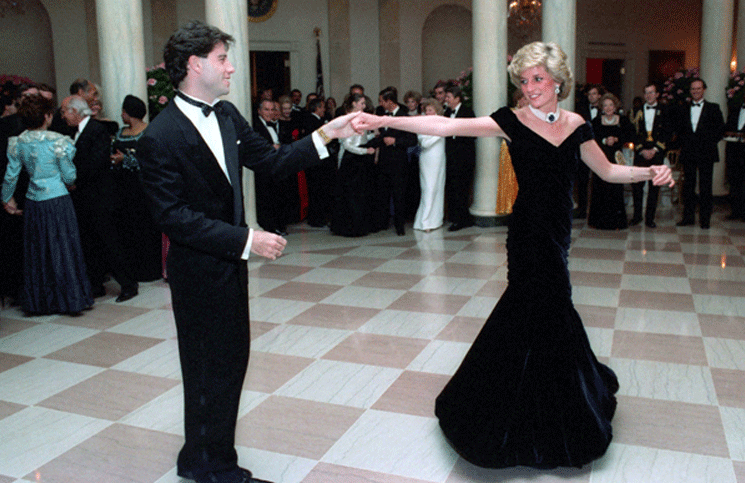 John Travolta y Lady Di