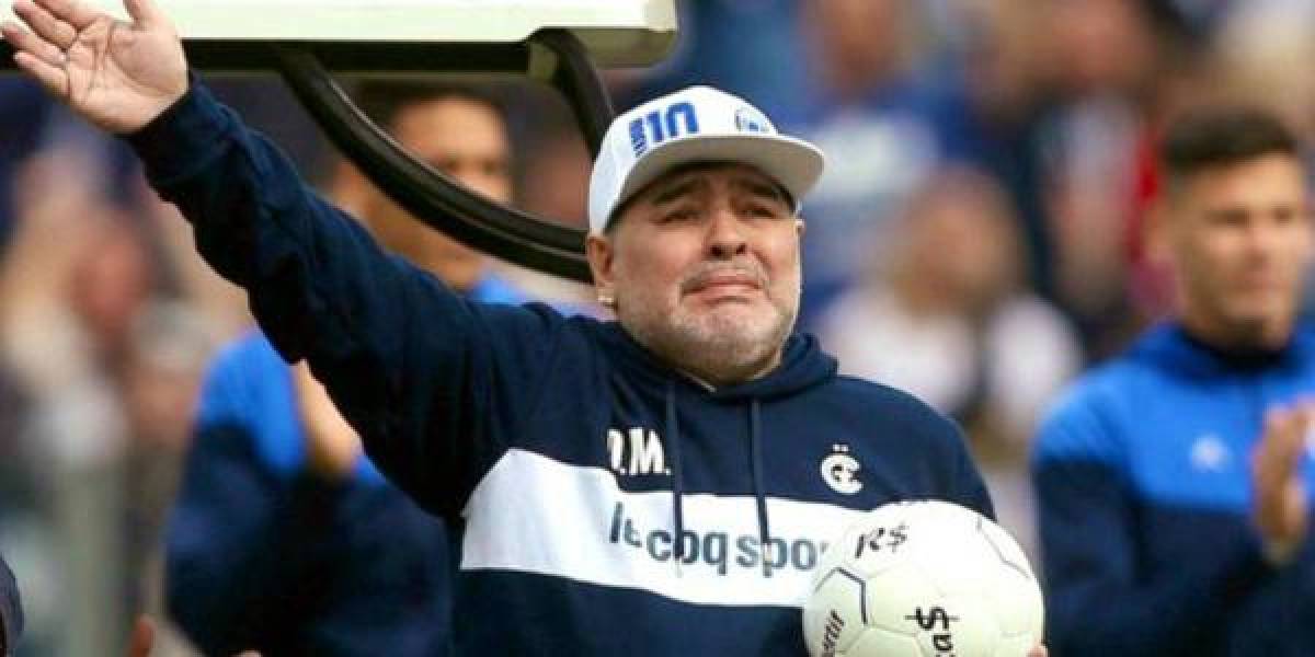 Apareció “Diego Maradona” en la tribuna de Gimnasia y los hinchas explotaron en redes