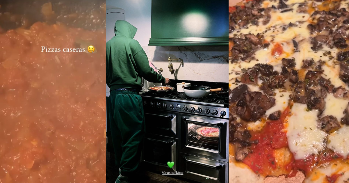 La China Suárez cocinó pizzas con Rusherking y sus hijos y compartió el proceso en sus redes: “Caseras”