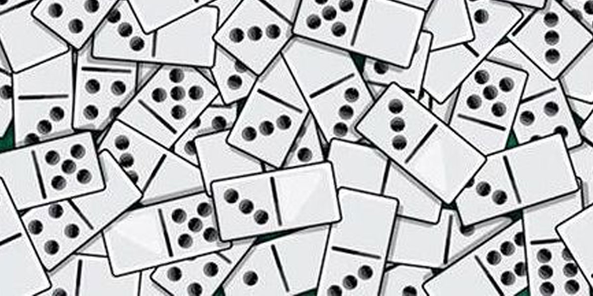 Reto visual: encontrar en menos de 10 segundos las tres piezas blancas del dominó