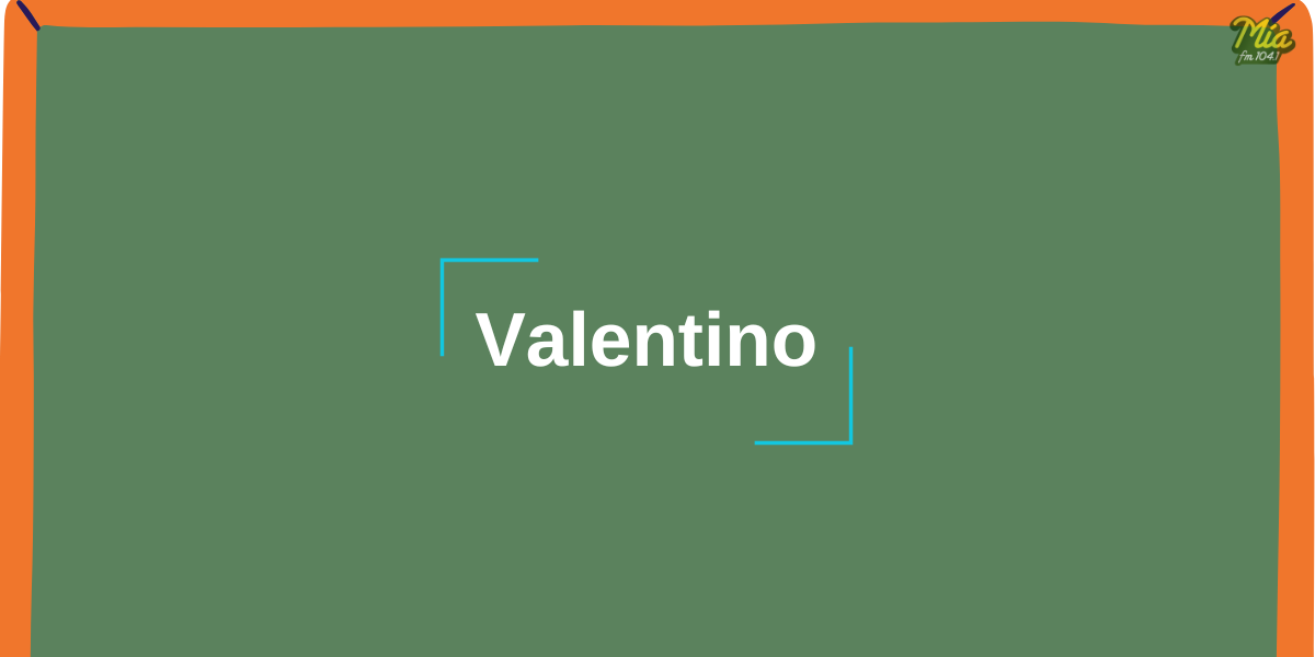 De donde viene discount el nombre valentino