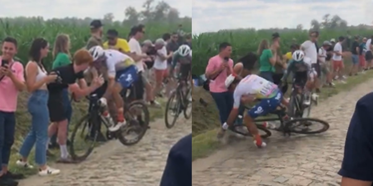 Otro ciclista se accidentó en el Tour de France por la presencia de espectadores en la pista