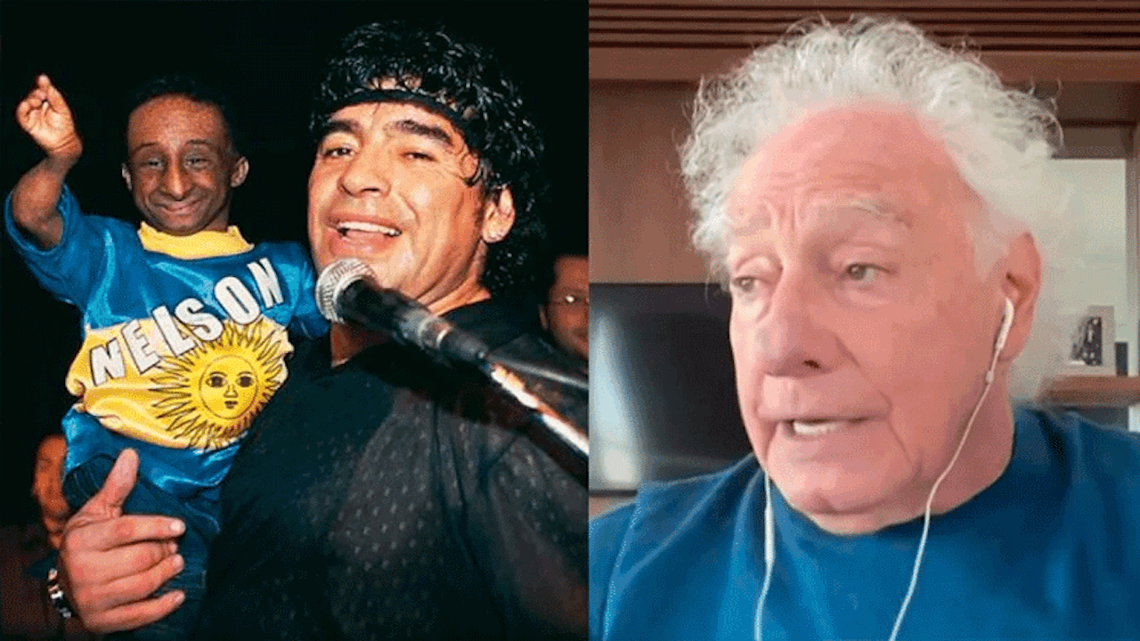 "Diego se asustó y lo revoleó por el aire", Coppola recordó la vez que Maradona salió con Nelson "el hombre rata"