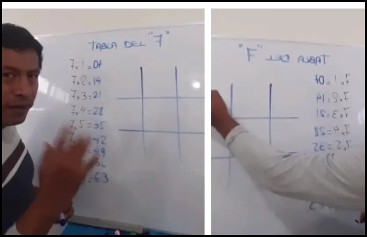 Video: profesor se hace famoso enseñando el "truco" para multiplicar (en solo segundos)
