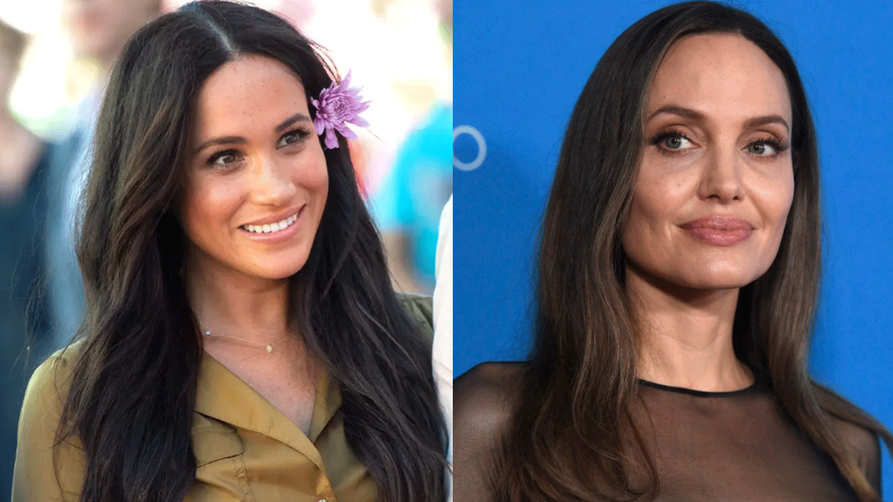 Duelo de looks: Angelina Jolie y Meghan Markle ¡con las mismas chatitas!