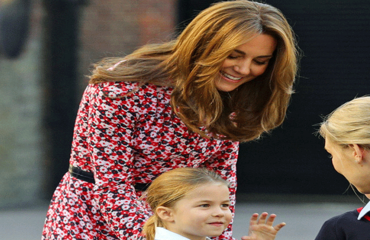 Kate Middleton llevó a sus hijos al colegio y se la vio con un look renovado, bien "estilo veraniego"