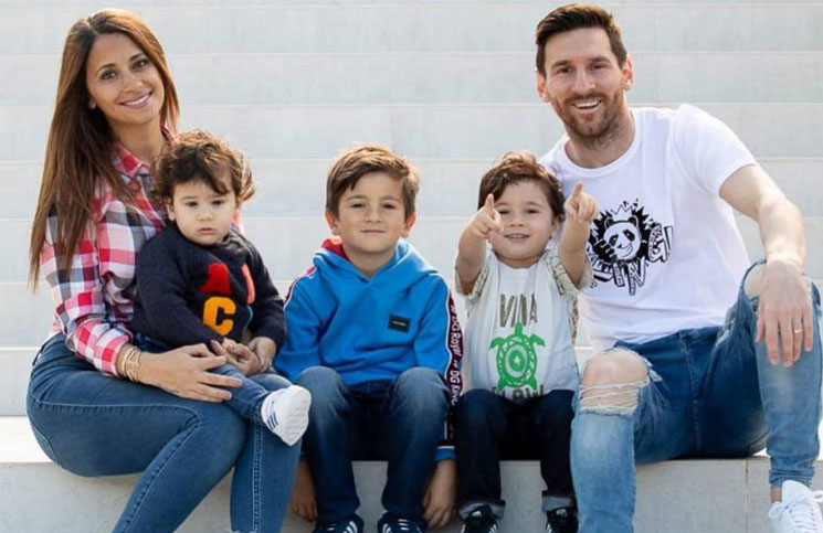 Ciro y Hulk abrazados (el hijo y el perro de Messi) la rompen en Instagram