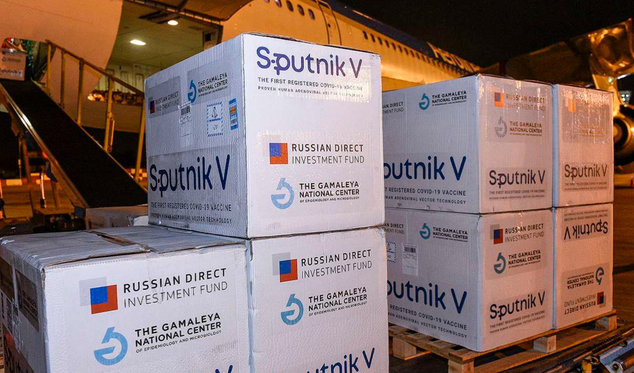 Llegaron al país 330 mil dosis de la Sputnik V que serán destinadas a mayores de 60