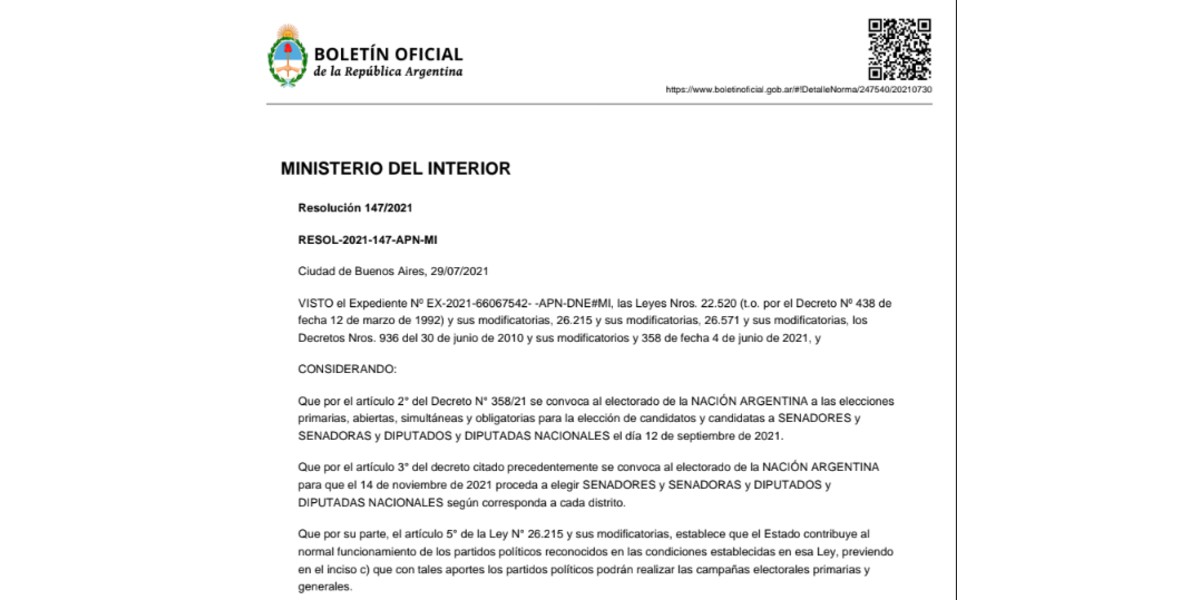Elecciones: cuánto dinero recibirán los partidos políticos para la campaña A través del Boletín Oficial de hoy, se definieron los montos para financiar las campañas.