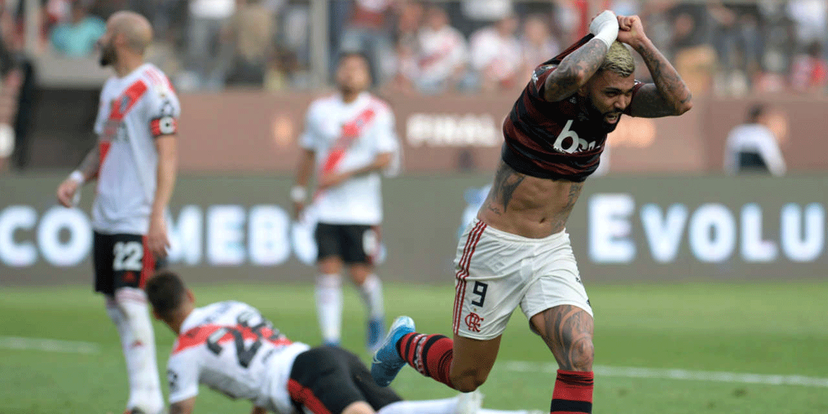 Gabigol se cruzó con un hincha de River y lo chicaneó por la final de la Libertadores: “Me gusta”
