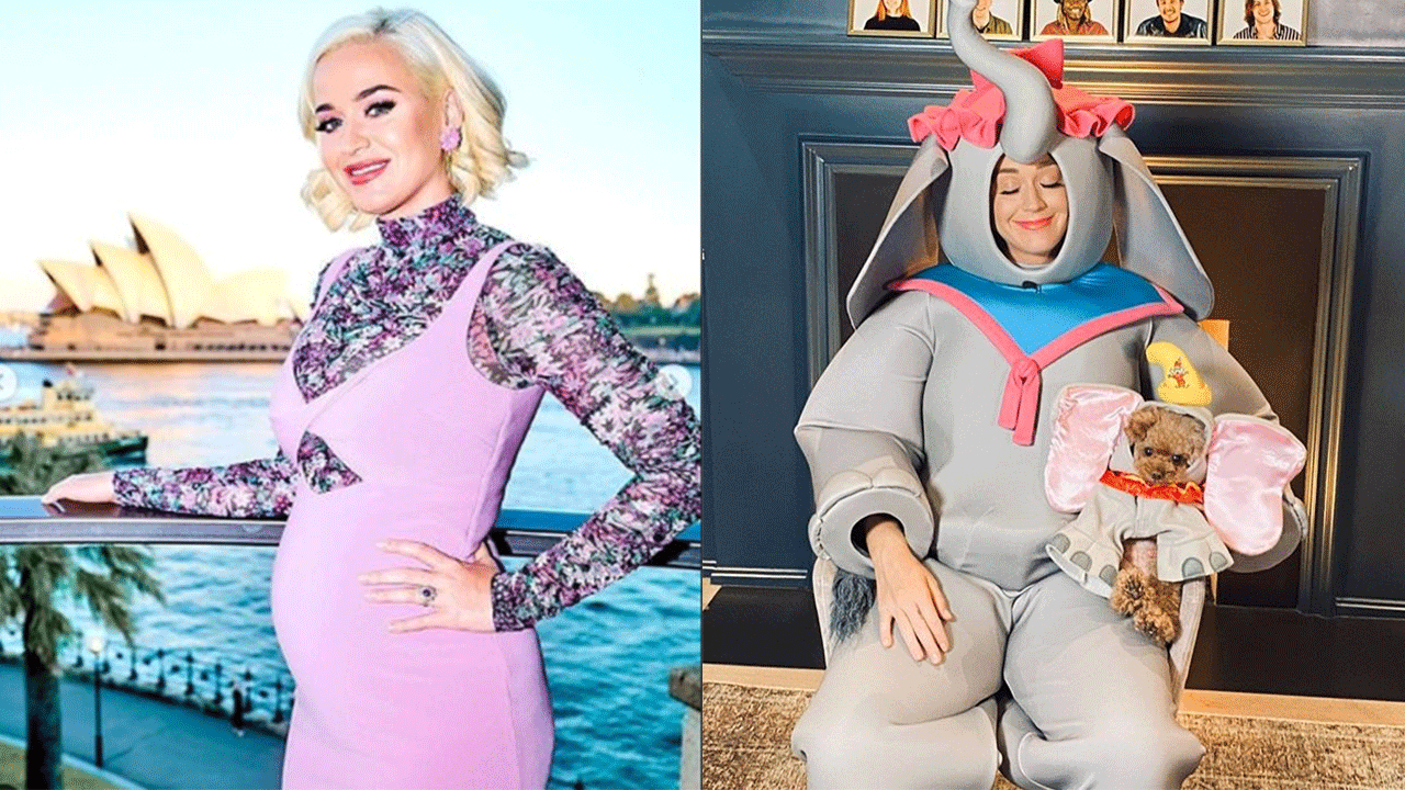 Katy Perry se disfrazó de “Mamá Dumbo” y sus fanáticos estallaron de risa en las redes