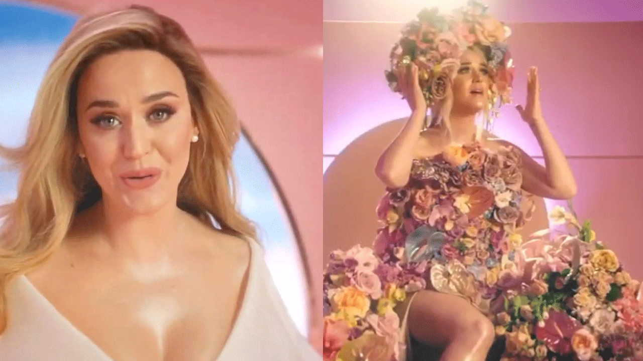 Katy Perry confirmó su primer embarazo en su nuevo video musical