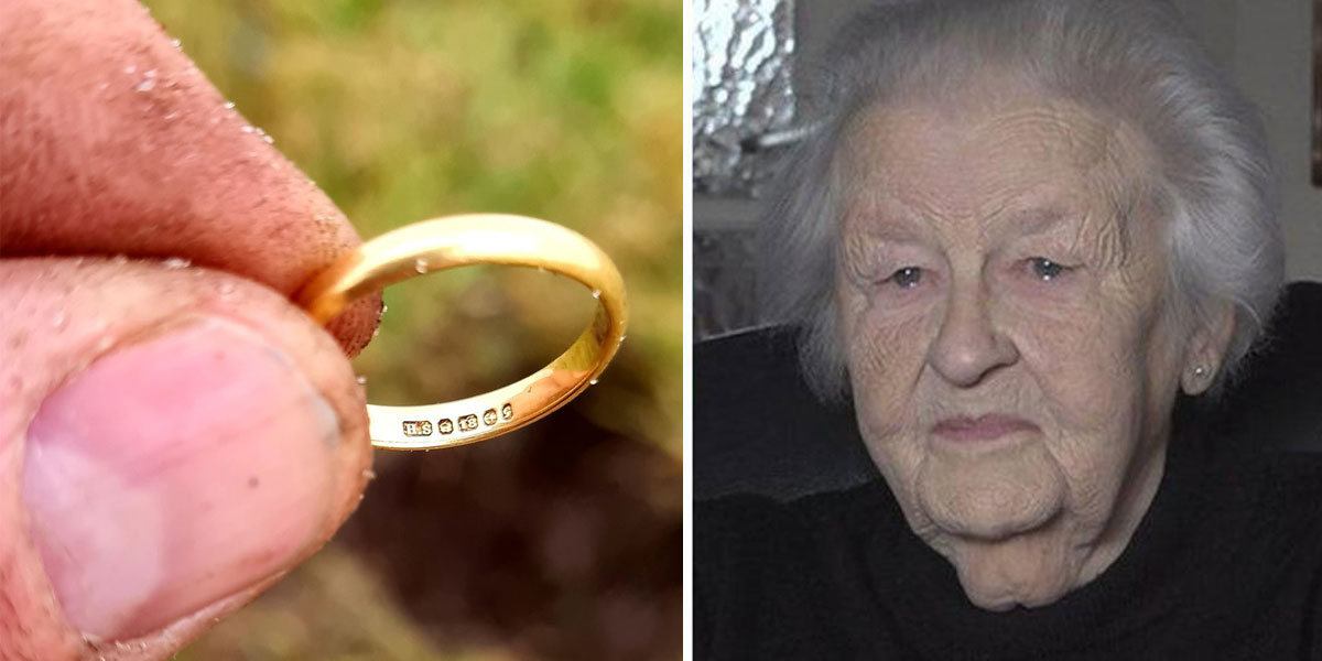 La emotiva historia de Peggy, una anciana que recuperó su anillo de boda después de 50 años