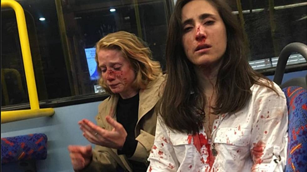 Difunden el vídeo de la brutal agresión homófoba a dos mujeres en un autobús en Londres
